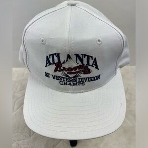 White Atlanta Braves 92' Western Division Champs Hat Designer Award Headwear MLB